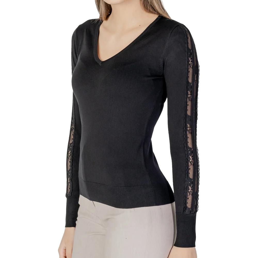 Pull Noir Femme Morgan MIELO vue 2