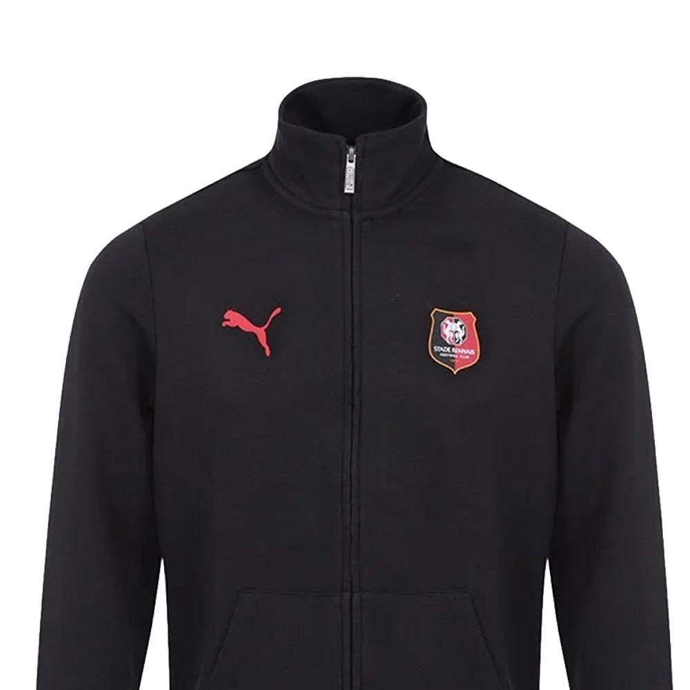Stade Rennais Sweat Zippé Noir Homme Blank T vue 2