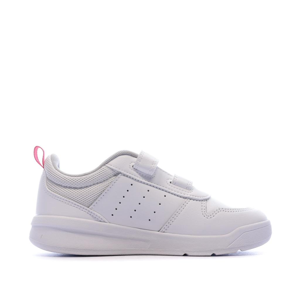 Chaussure de sport Blanche Fille Adidas TENSAUR C vue 2