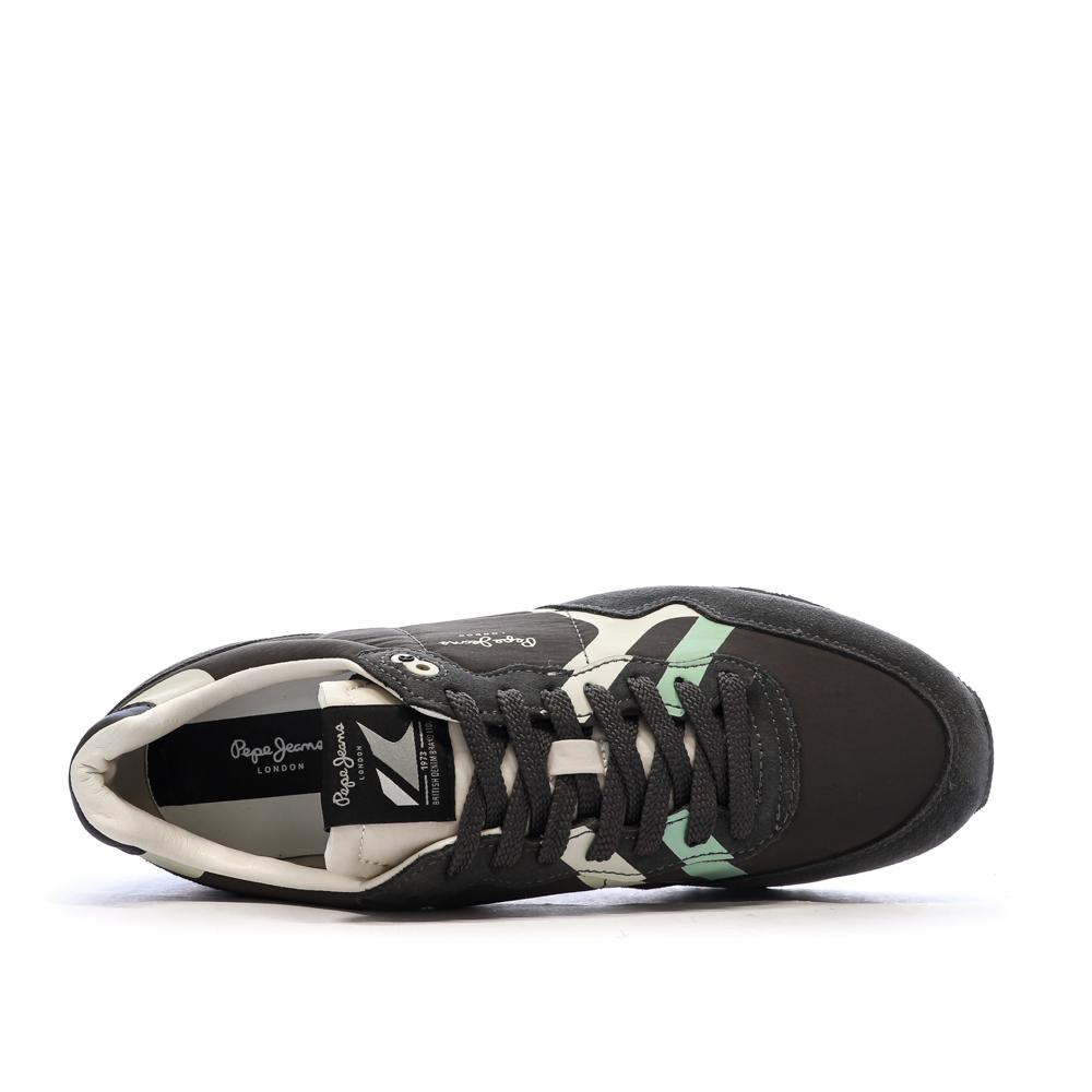 Baskets Grise Homme Pepe Jeans Brit Road vue 4