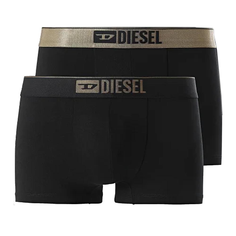 x2 Boxers Noir/Doré Homme Diesel Damien pas cher