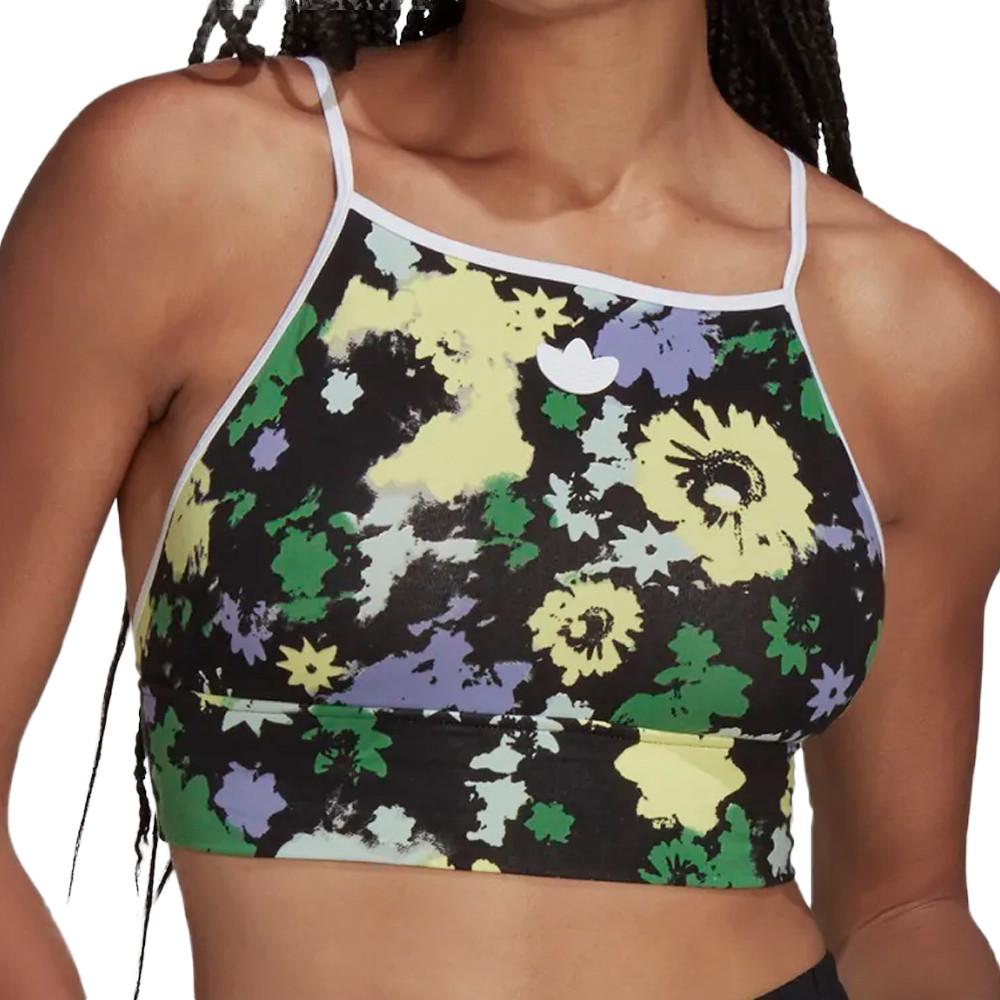 Débardeur imprimé Femme Adidas Floral pas cher
