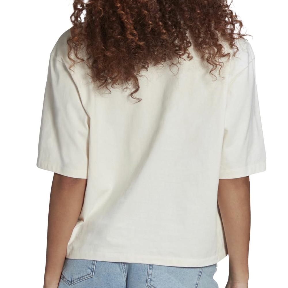 T-shirt Blanc Femme Adidas Loose vue 2