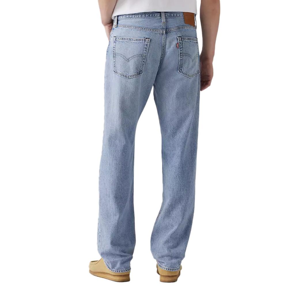 Jean 555 Bleu Délavé Homme Levi's Relaxed Straight 000LO vue 2