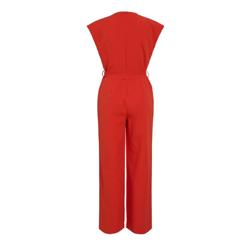 Combinaison Rouge Femme Vila Visivia vue 2