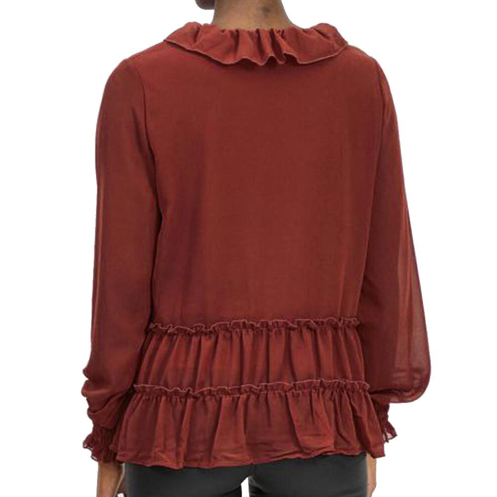 Blouse Terracotta Femme Vila VILISANN vue 2