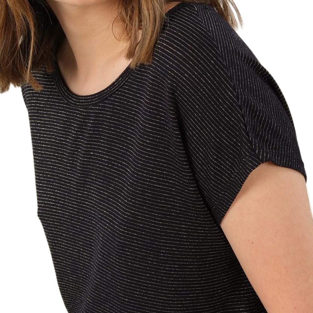 T-shirt Noir Femme Deeluxe Lina vue 3