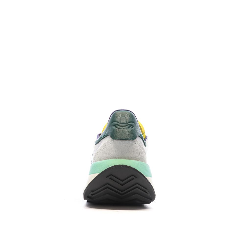Baskets Blanches/Jaune Homme Adidas Country vue 3