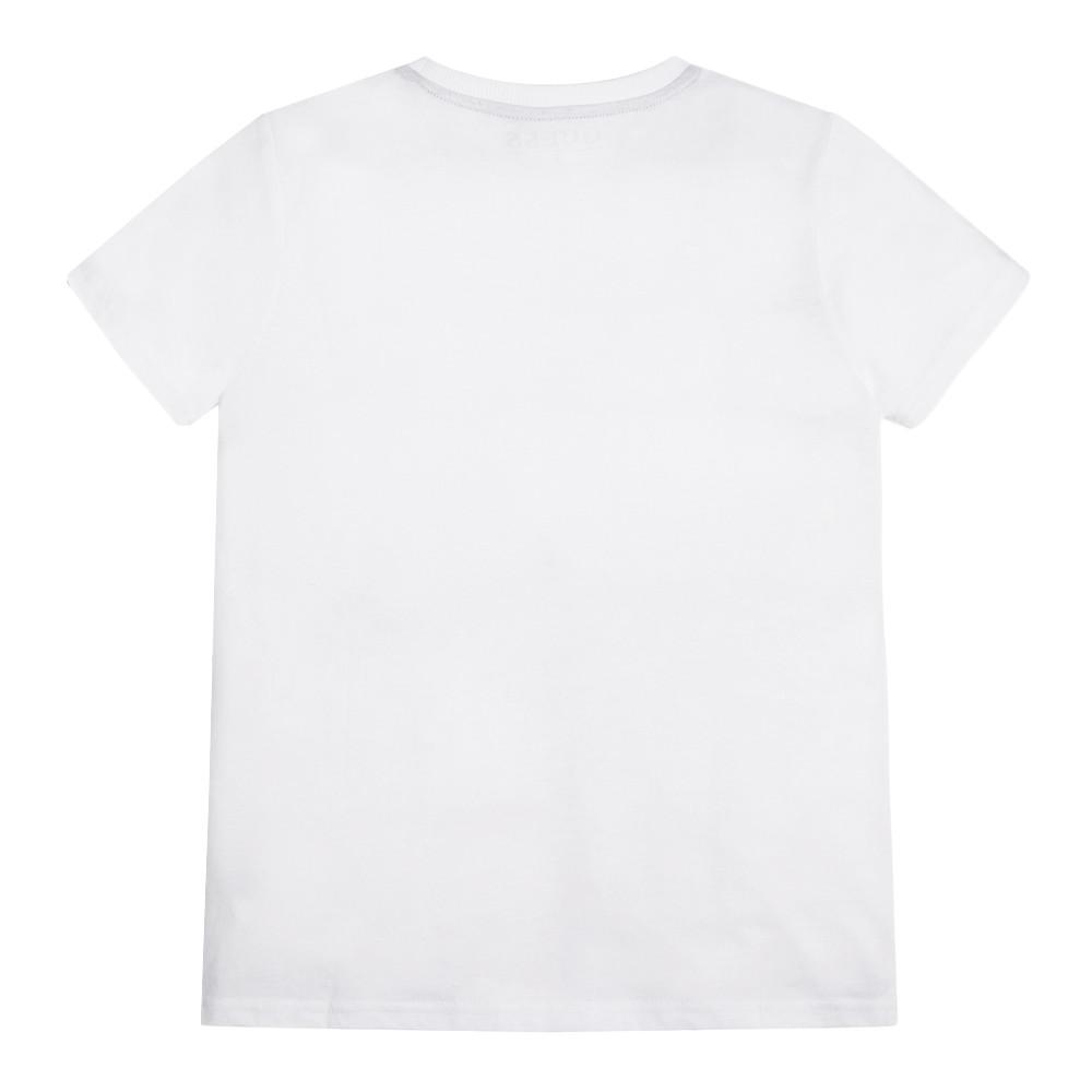 T-shirt Blanc Garçon GuessL3GI01K8 vue 2