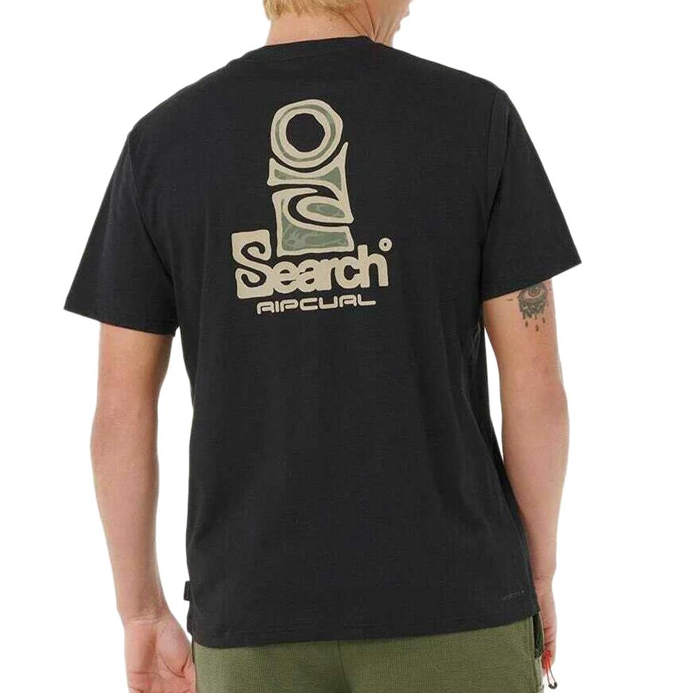 T-Shirt Schwarz Mann Rip Curl Vaporcool Search Stack Ansicht 2
