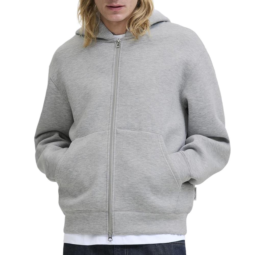 Sweat Zippé Gris Homme Jack & Jones Cover Scuba pas cher