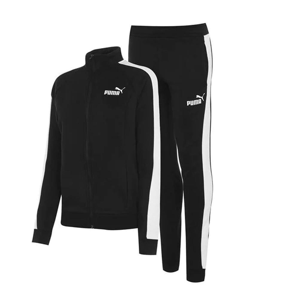 Survêtement Noir Fille Puma Fleece Sweat Suit pas cher