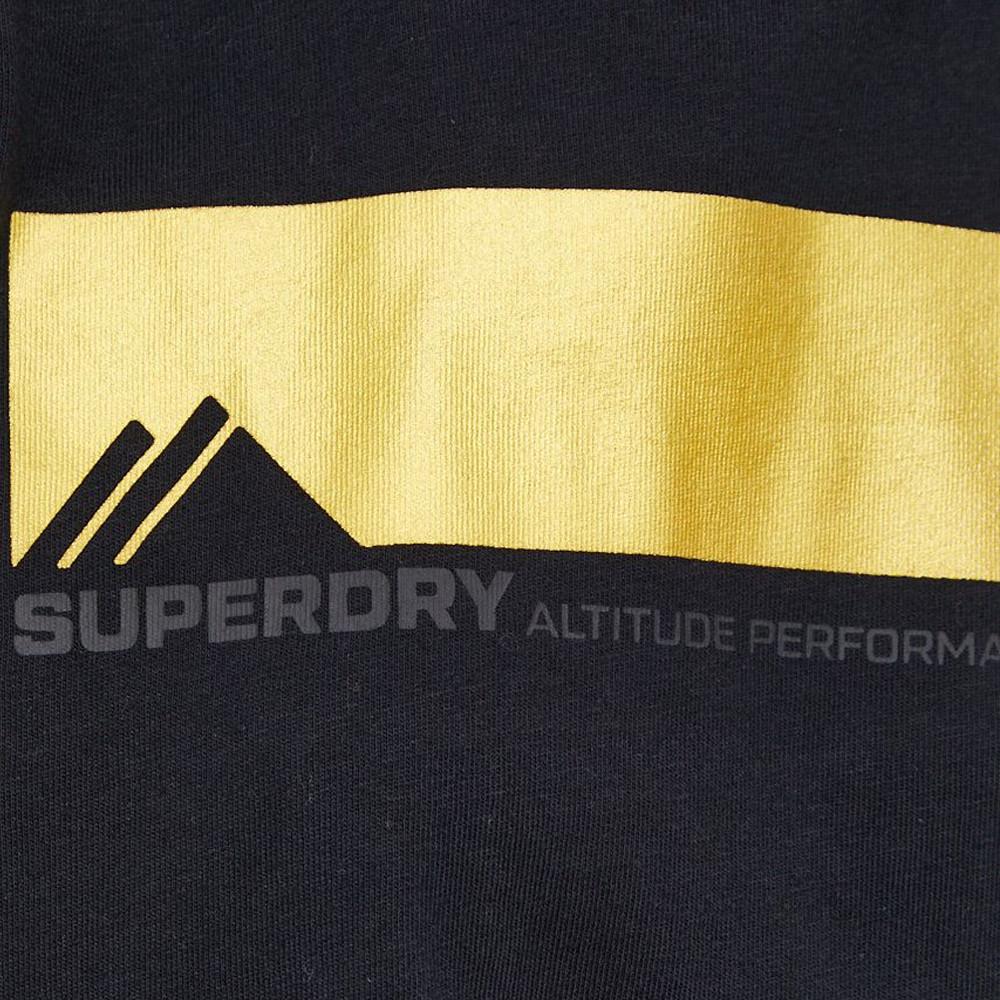 T-shirt Manches Longues Noir/Doré Femme Superdry Mountain vue 3