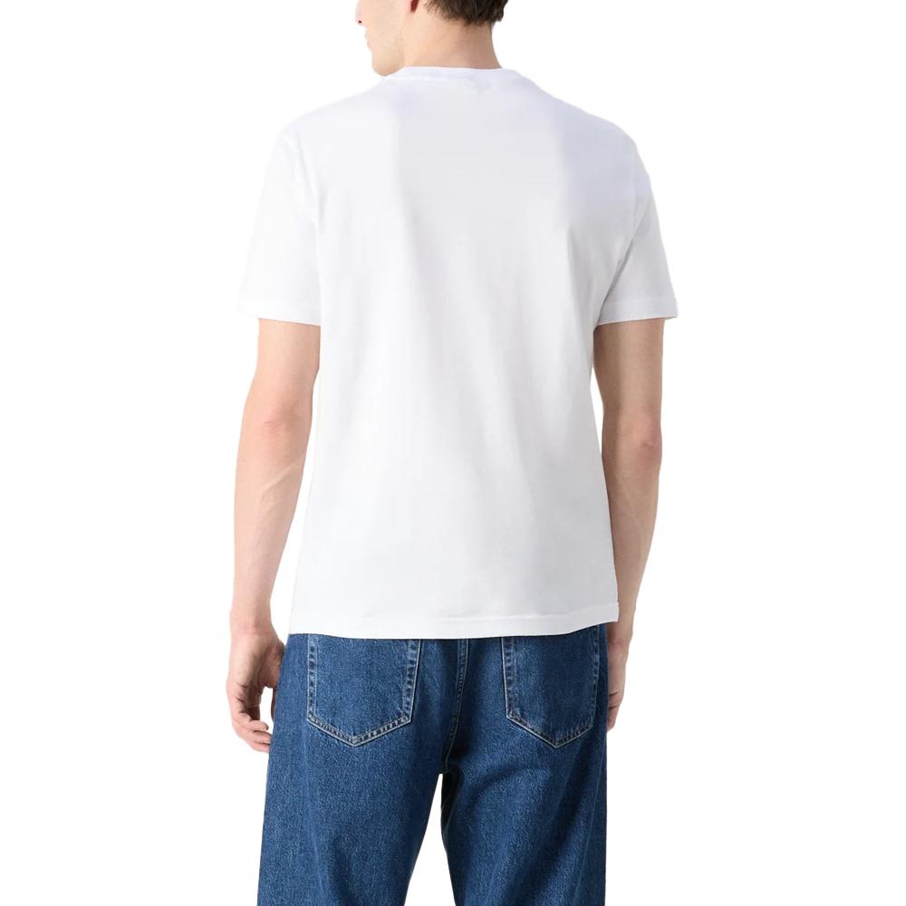 T-shirt Blanc Homme Calvin Klein Jeans Split Line vue 2