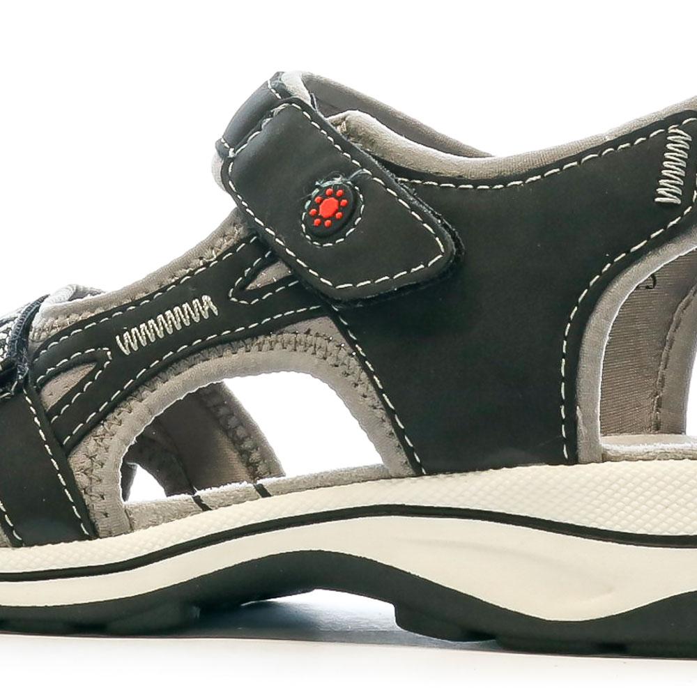 Sandales Noir/Gris Femme RELIFE Hubert vue 7