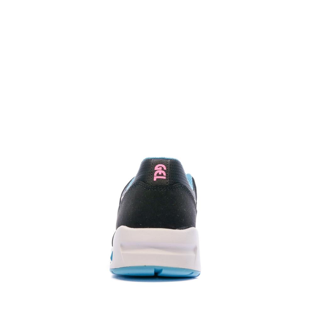 Baskets Noir et Bleu Femme Asics Gelsaga Sou GS vue 3
