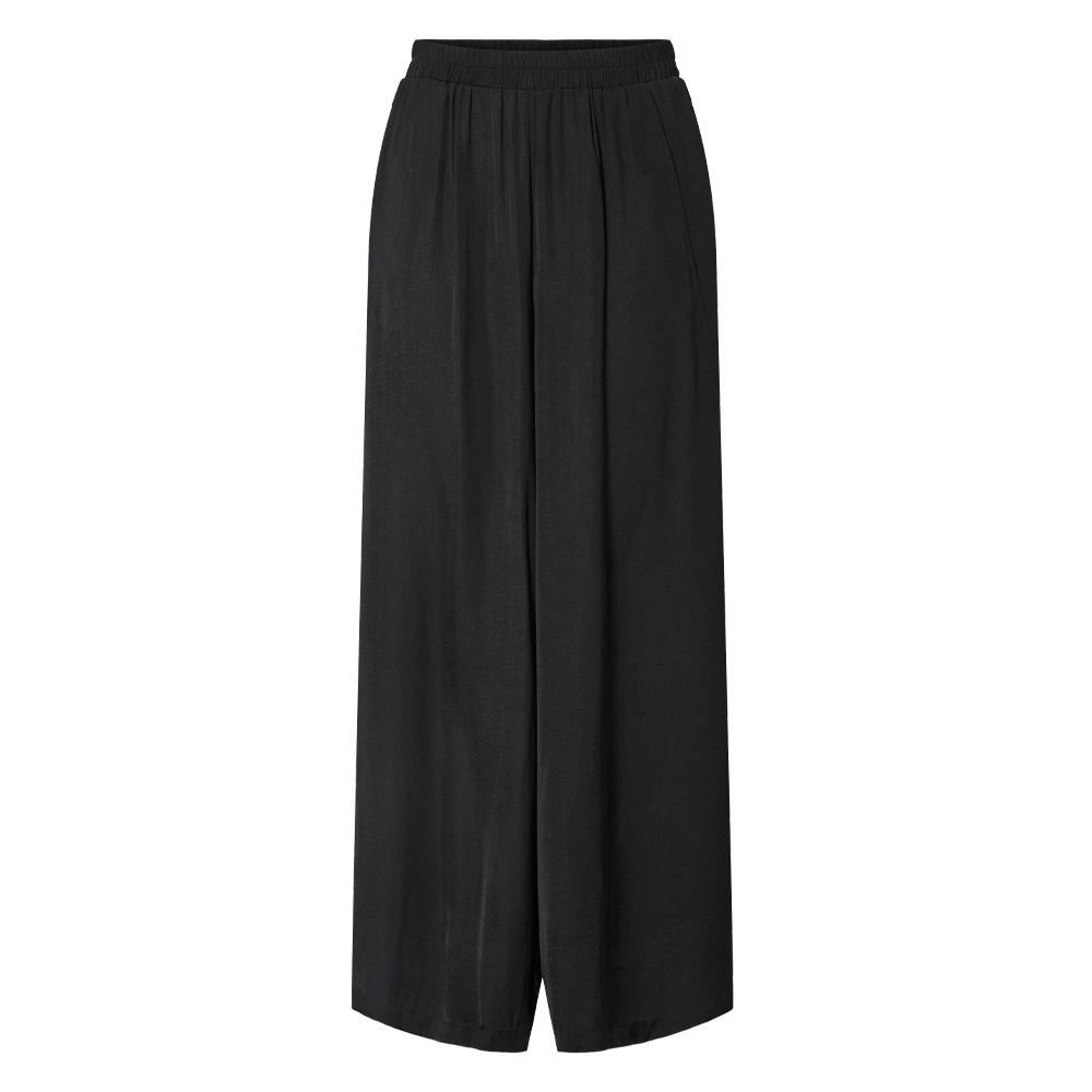 Pantalon fluide Noir Femme Pieces Milda pas cher