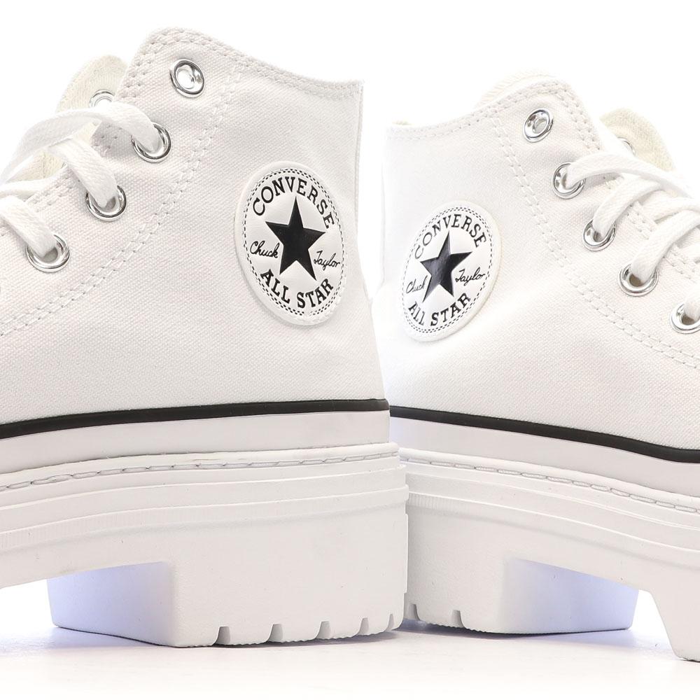Baskets Blanches Femme Converse All Star Lugged A10364C vue 7