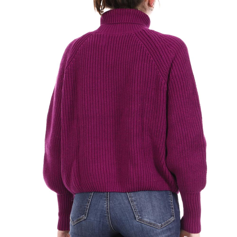 Pull Violet Femme Superdry Amy Ribbed vue 2