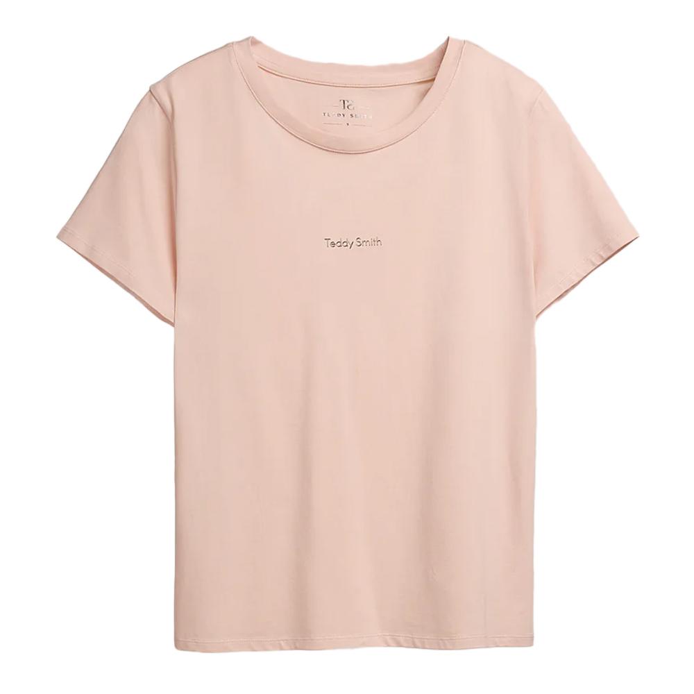 T-shirt Rose Pale Femme Teddy Smith Ribelle pas cher
