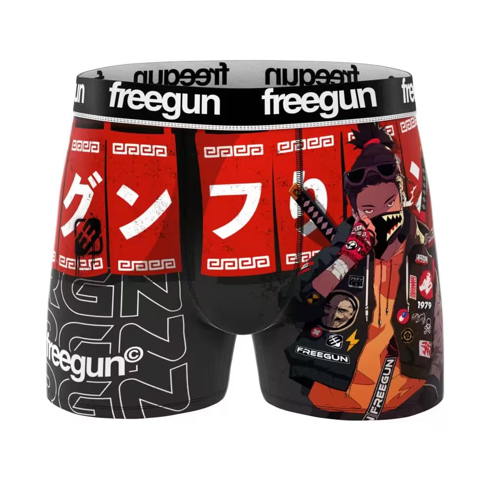 Boxer Noir/Rouge Homme Freegun FGPA97 pas cher