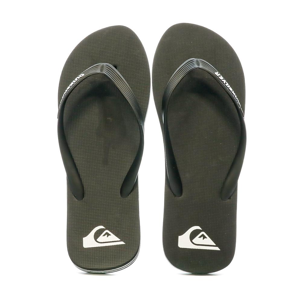 Tongs Noir Homme Quiksilver Molokai vue 3