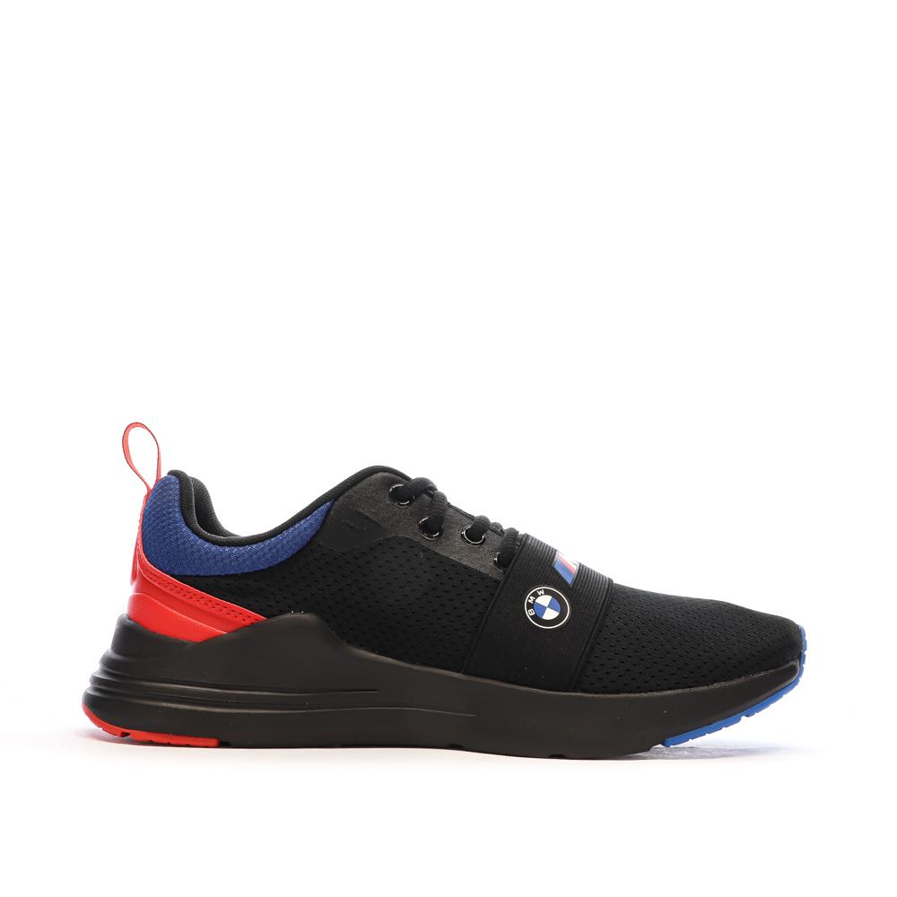 Baskets Noires Homme Puma Bmw Mms Wired Run vue 2