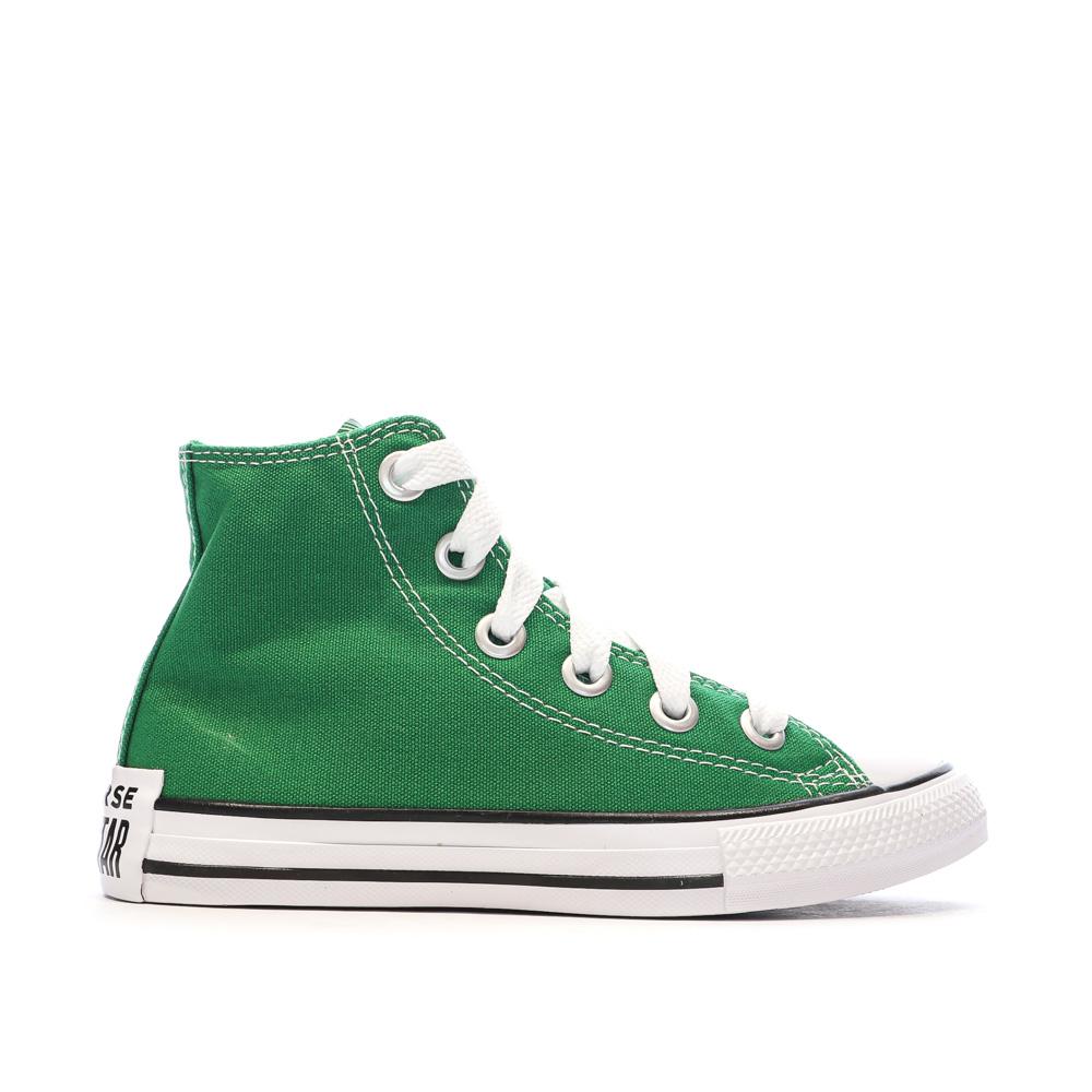 Baskets Vertes Garçon Converse Chuck Taylor All Star Sketch vue 2