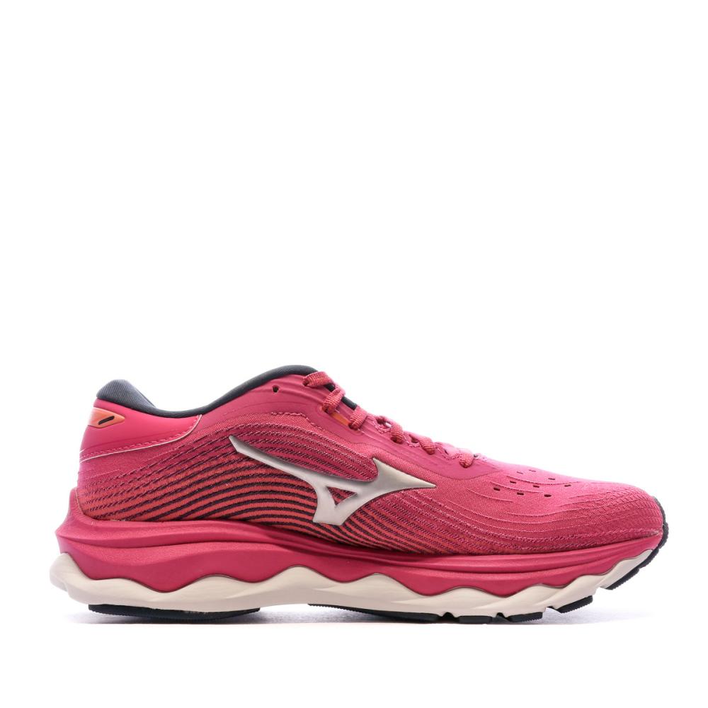 Chaussures de Running Rose Femme Mizuno Wave Sky 5 vue 2