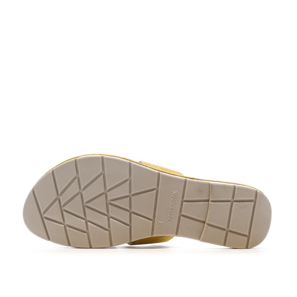 Claquettes Jaune Femme Chattawak Pace vue 5
