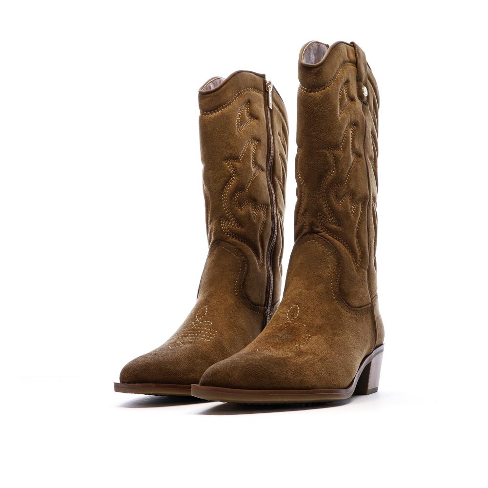 Santiags Hautes Camel Femme Xti 144308 vue 5