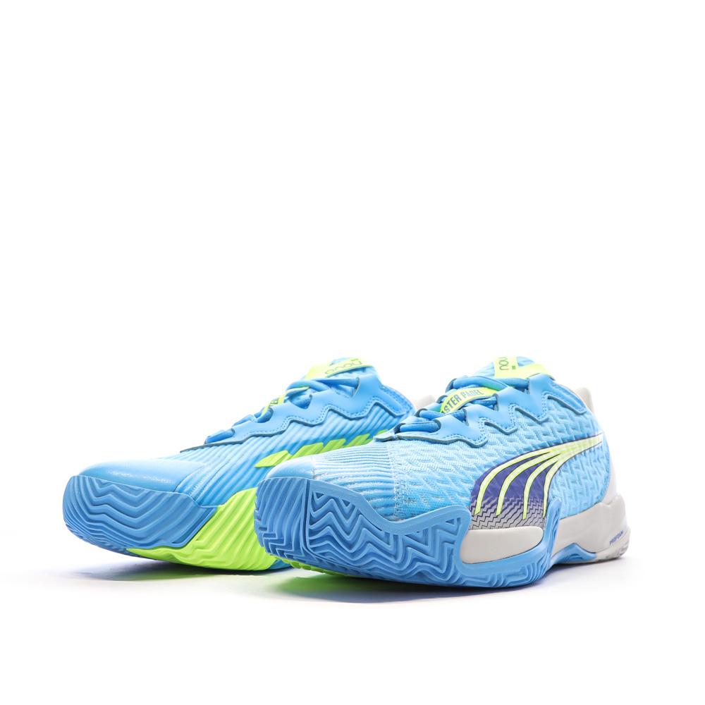 Chaussures de Padel Bleu Clair/Vert Homme Puma Nova Court vue 6