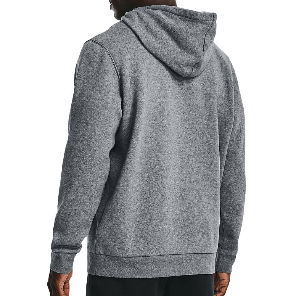 Grauer Herren-Kapuzenpullover Under Armour Essential Fleece Hoodie Ansicht 2