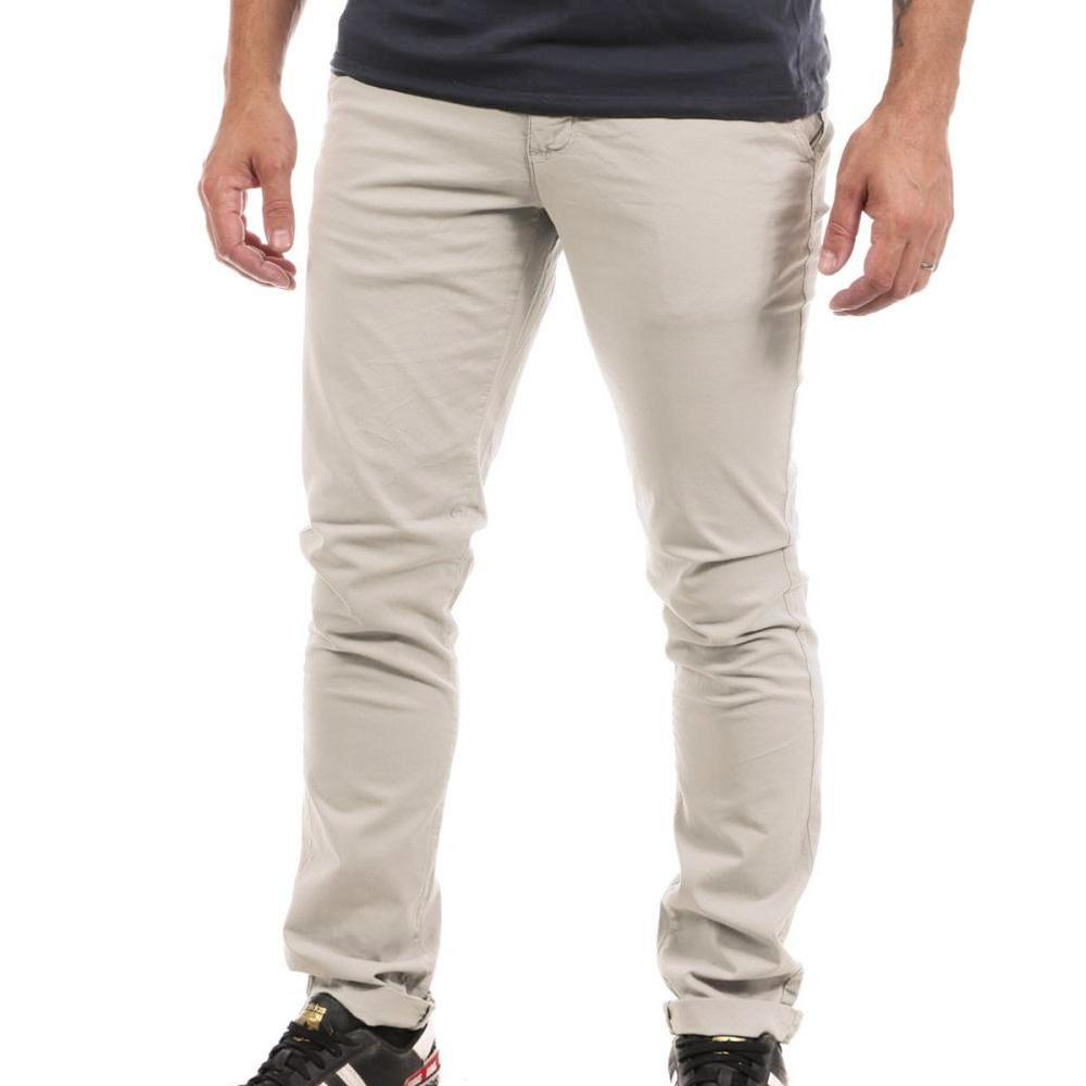 Pantalon Chino Blanc/Écru Homme Paname Brothers Costa1 pas cher