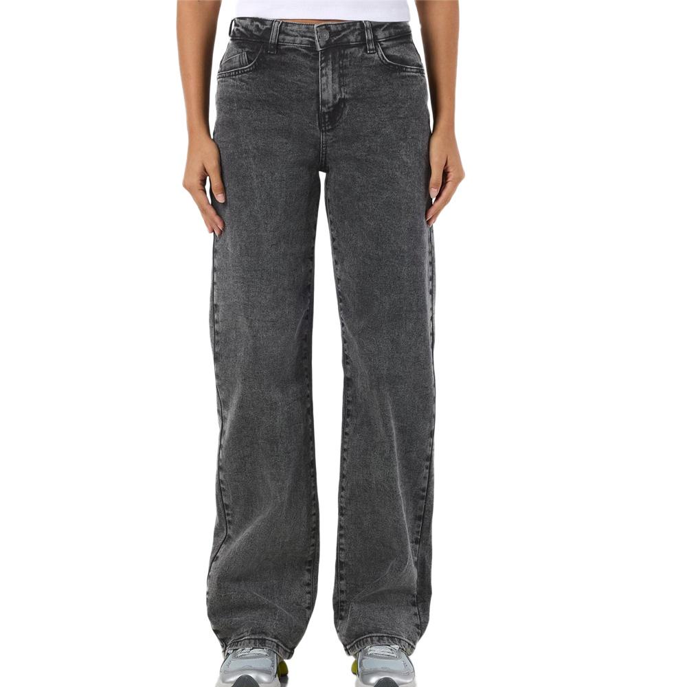 Jeans rectos para mujer Gris Noisy May Landa barato