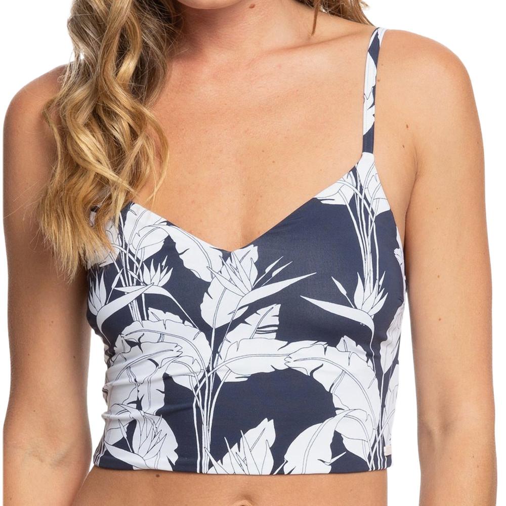 Haut De Bikini Marine Femme Roxy Printed Beach Classics pas cher