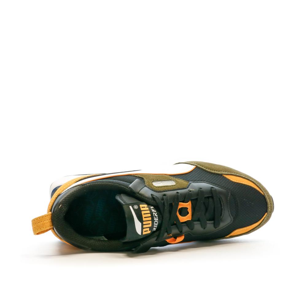 Baskets Noir/Kaki Homme Puma Rider Future Vintage vue 4