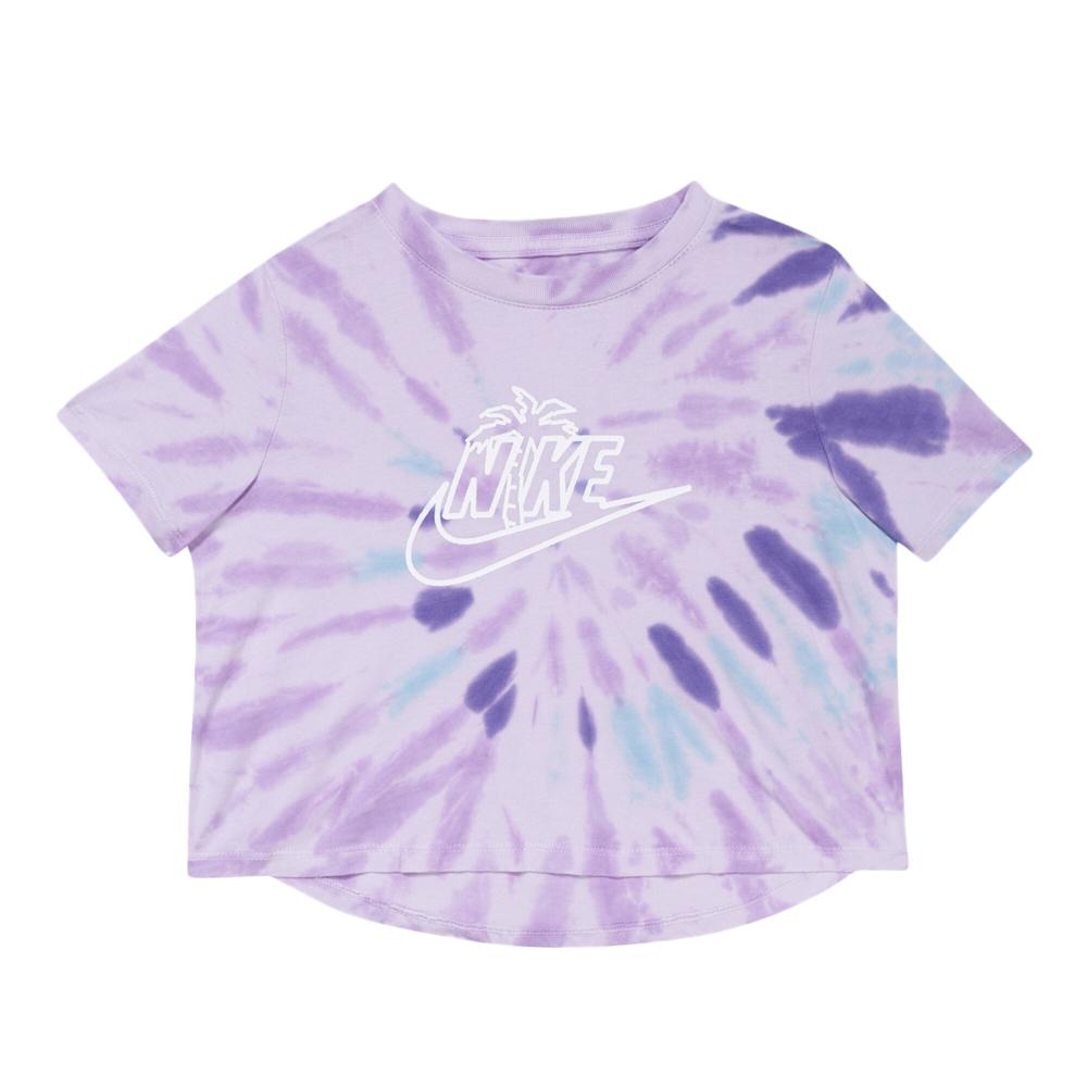 T-shirt Violet/Bleu Fille Nike Spring Break Crop pas cher