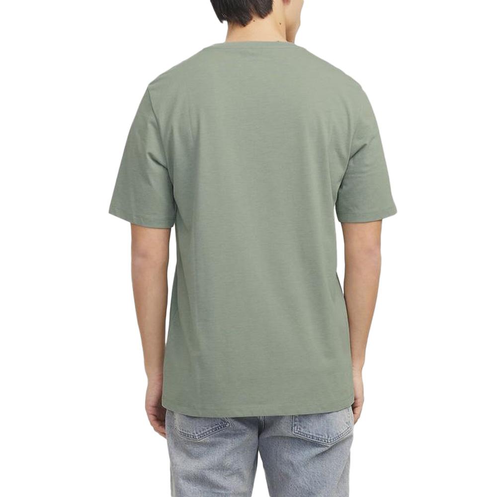 T-shirt Vert/Orange Homme Jack & Jones Tex vue 2