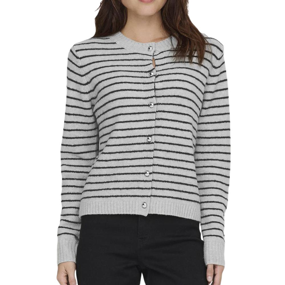 Gilet Gris/Noir Femme Only Chester pas cher