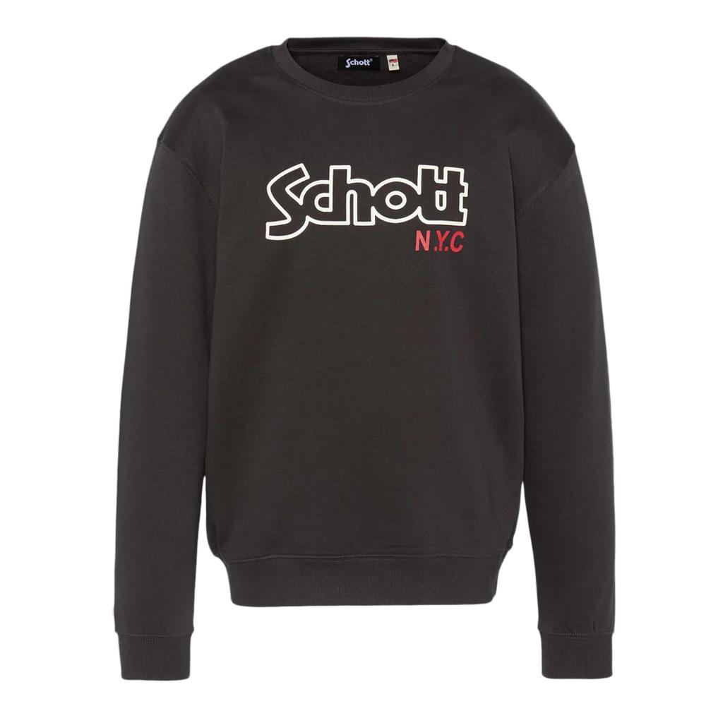 Sweat Noir Homme Schott Stanley pas cher