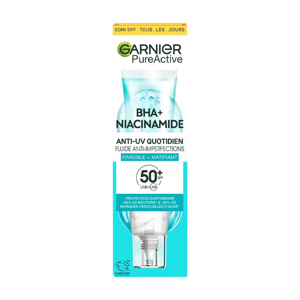Fluide Anti Imperfections Garnier Soin Visage SPF50+ 40ml pas cher