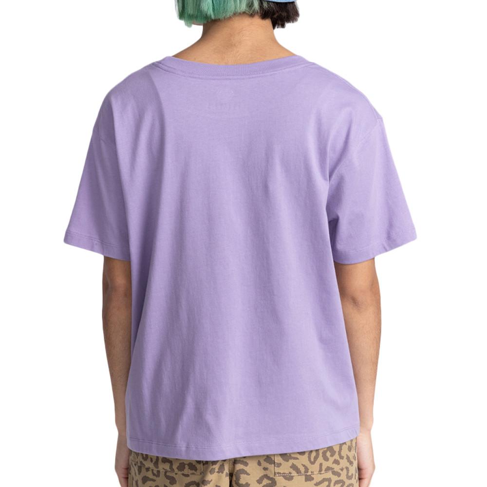 T-shirt Mauve Femme Element Logo Ss W vue 2