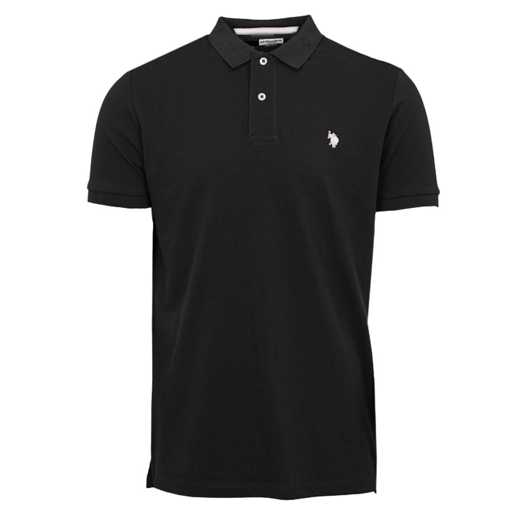 Polo Noir Homme US Polo ASSN KING pas cher