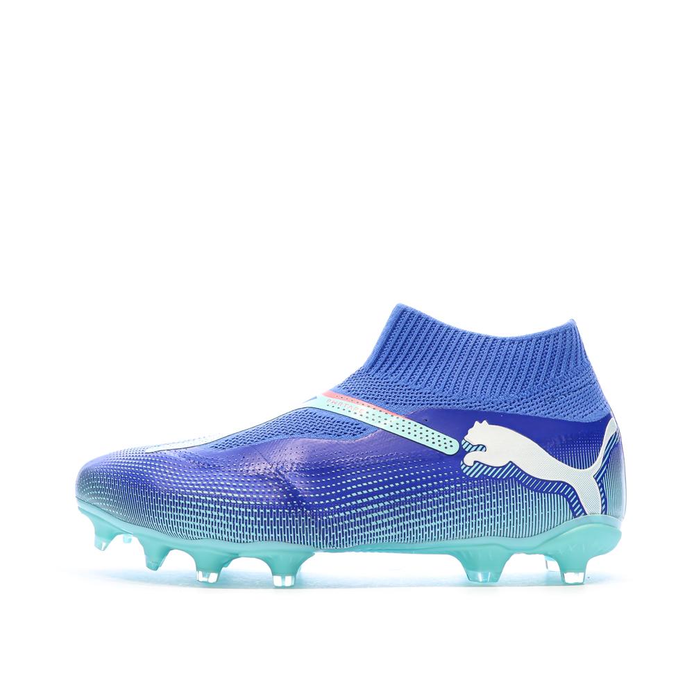 Chaussures de Football Bleues Homme Puma Future 7 Match+ LL FG/AG pas cher