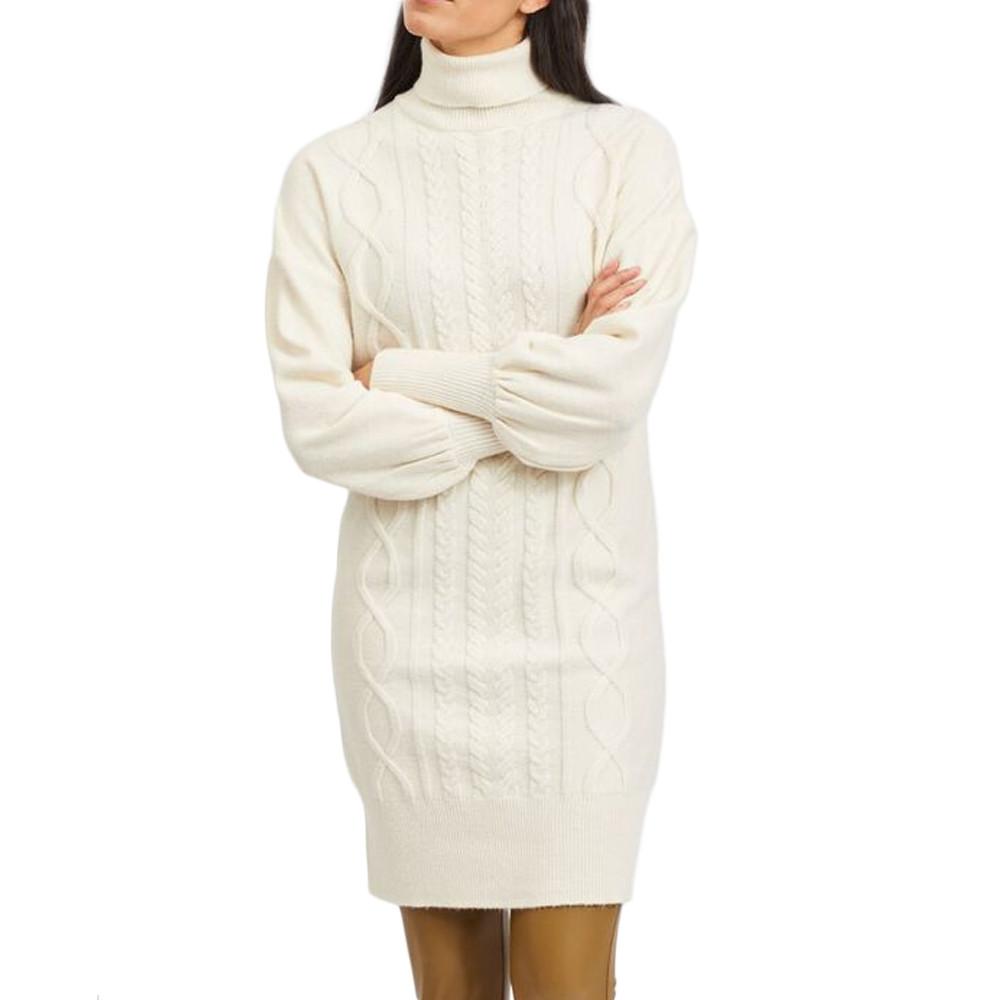 Robe en maille Écru Femme Vila BECKS pas cher