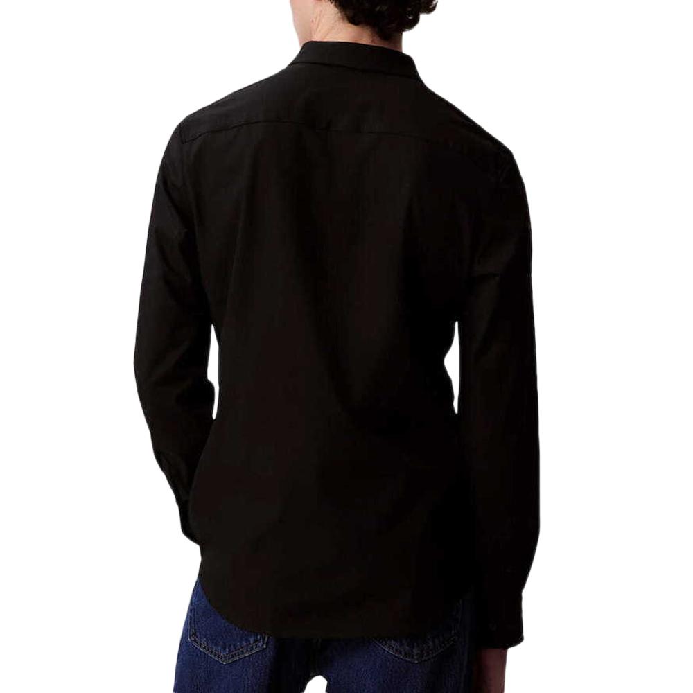 Chemise Noir Homme Calvin Klein Jeans Tech Stretch Slim vue 2
