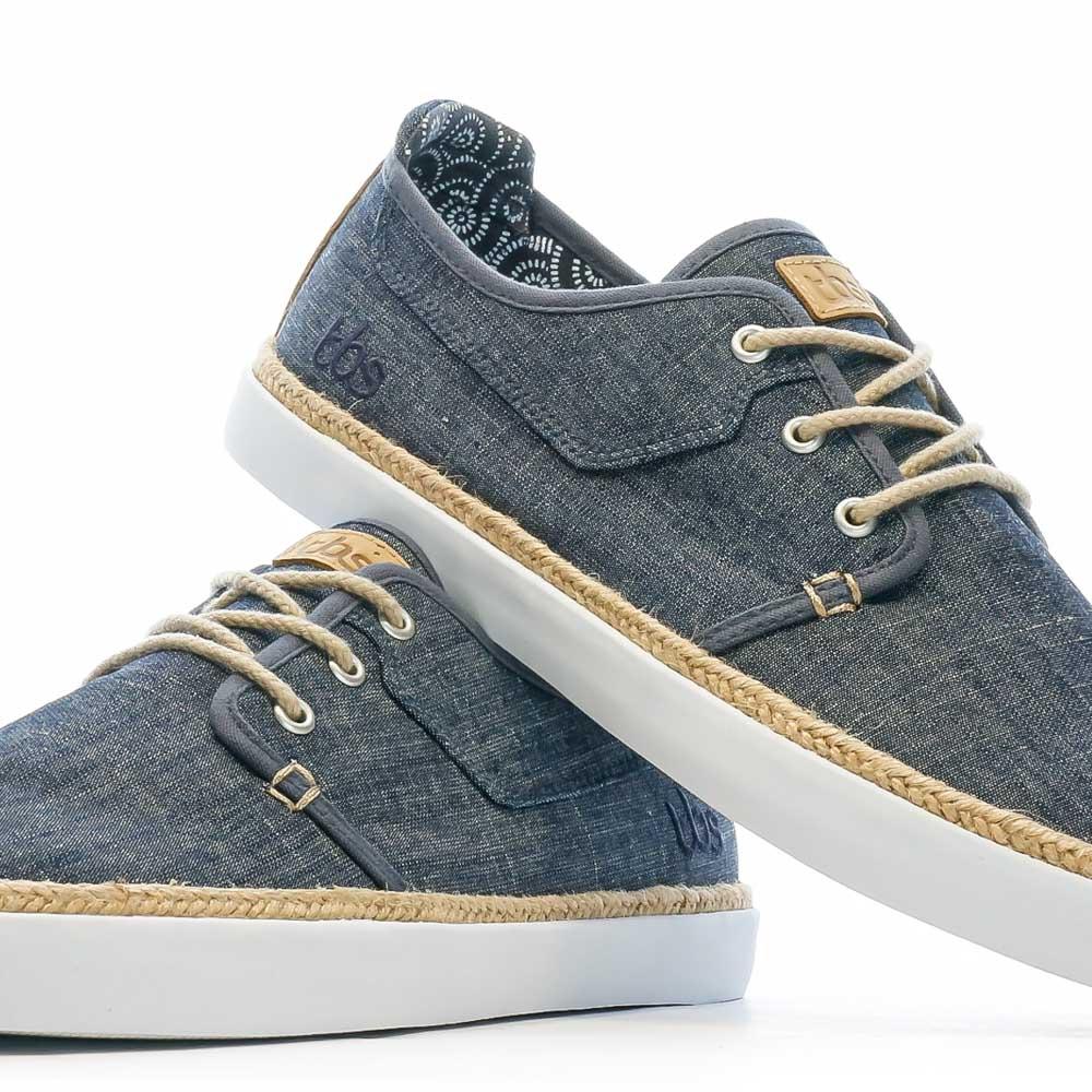 Baskets en Toile Marine Homme TBS RUKKWAI vue 7