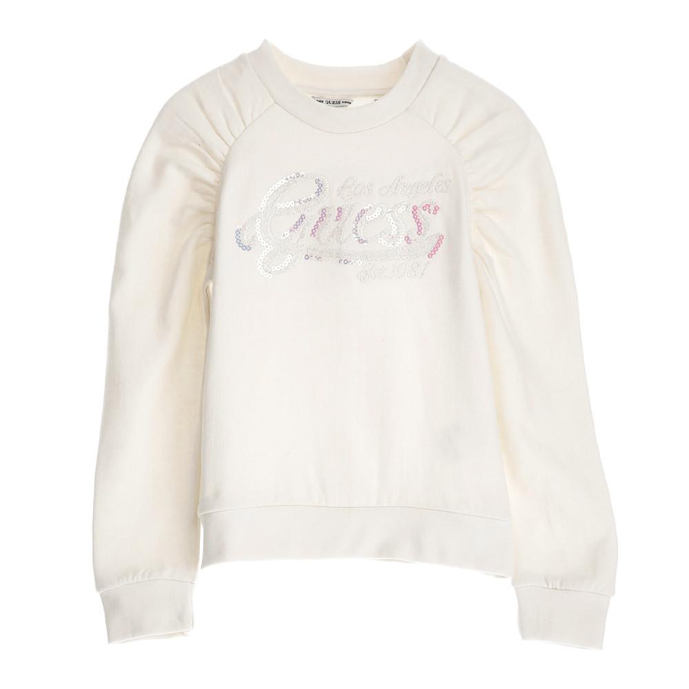 Sweat Écru Fille GuessActive pas cher