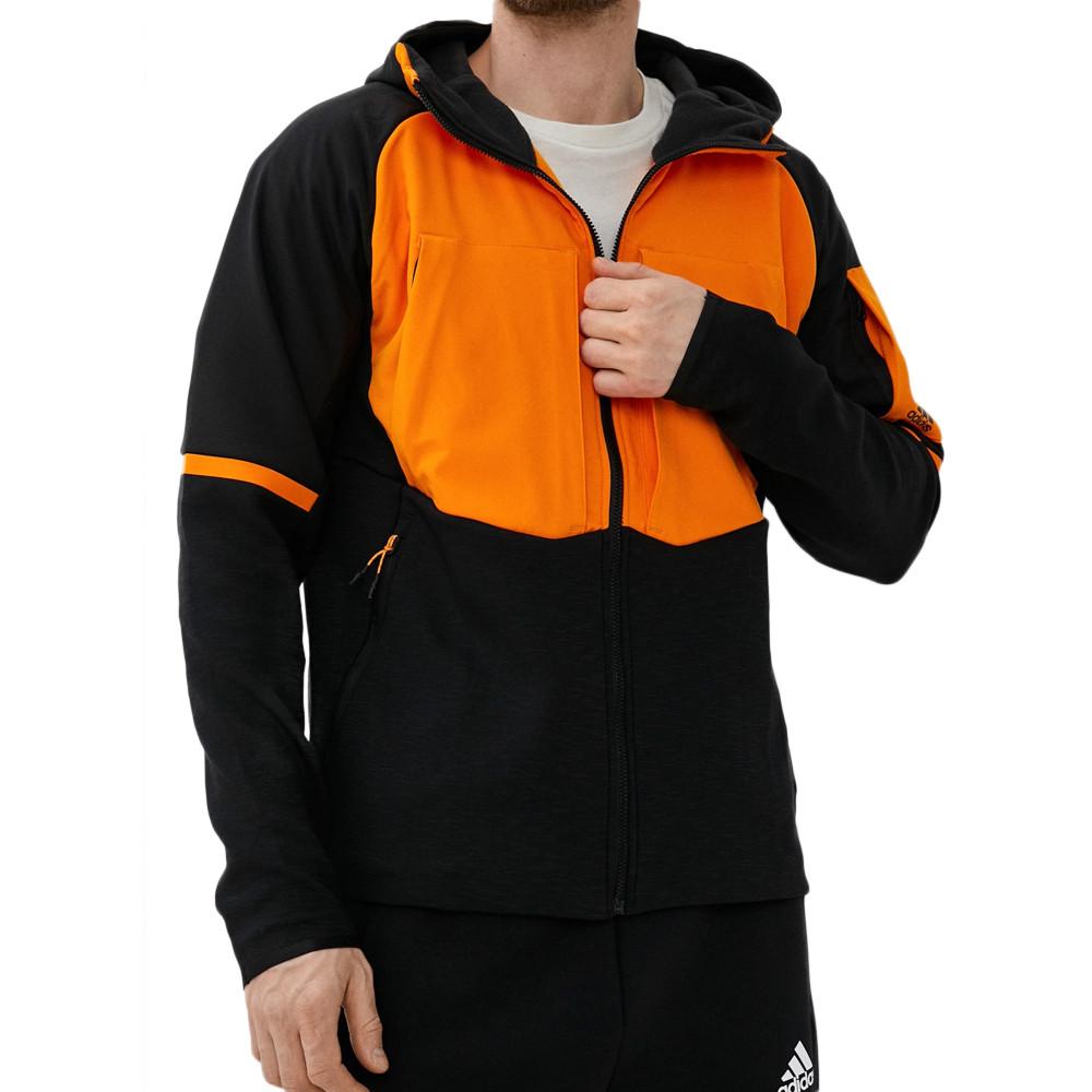 Sweat Noir/Orange Homme Adidas D4gmdy pas cher